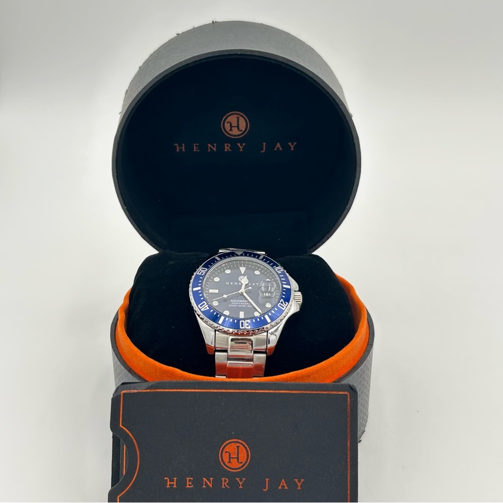Henry Jay Aquamaster Stainless Steel Watch